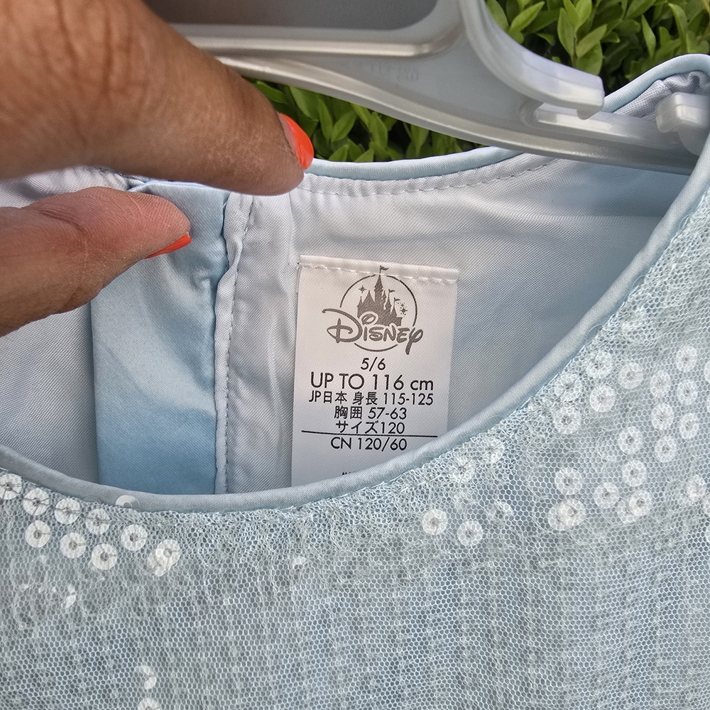 NWT Disney Frozen Light Blue Sequin Dress - Picture 6 of 6